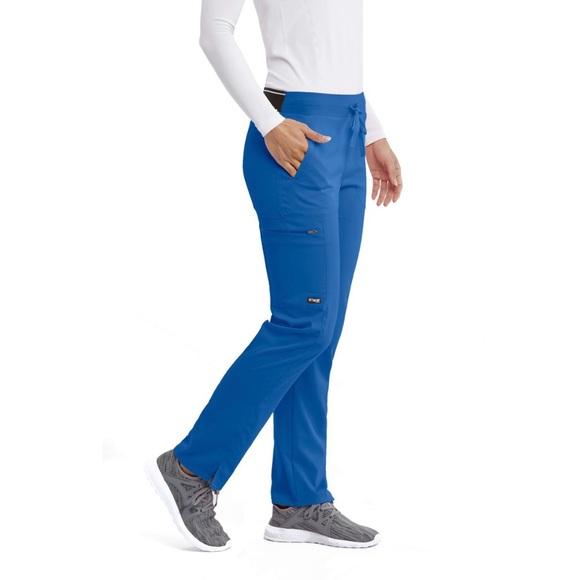 88) NWT GREY'S ANATOMY BYBARCO Spandex Stretch Kim Straight Leg Pant - Picture 9 of 16